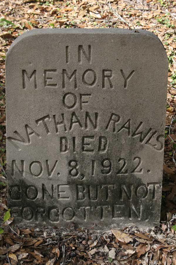 Nathan Rawls Gravestone Photo