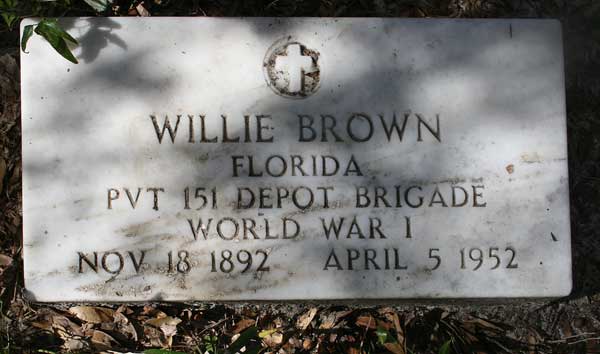 Willie Brown Gravestone Photo