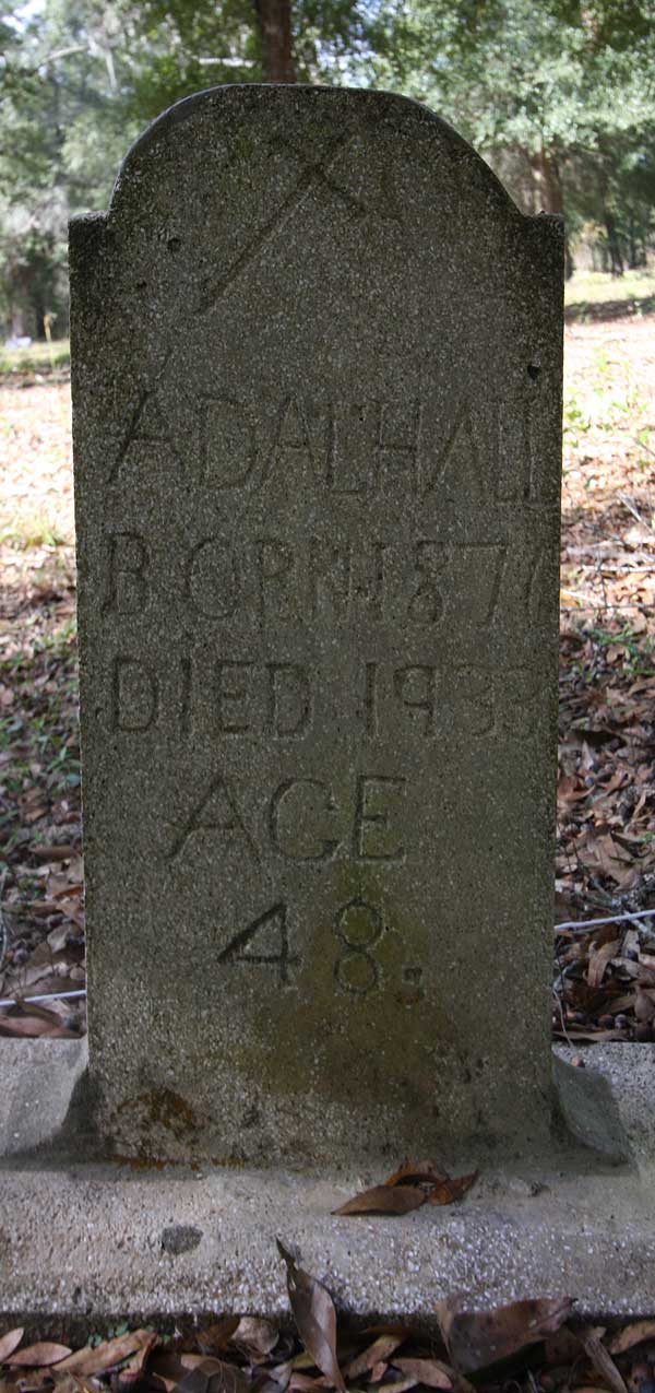 Adal Hall Gravestone Photo