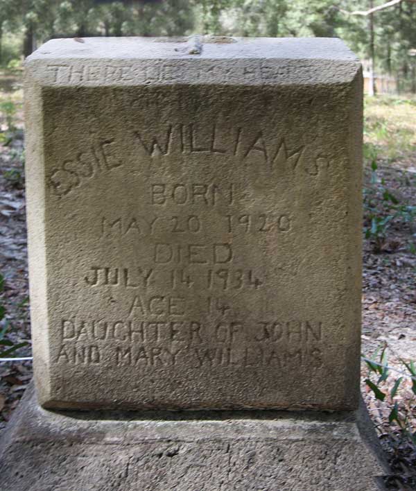 Essie Williams Gravestone Photo