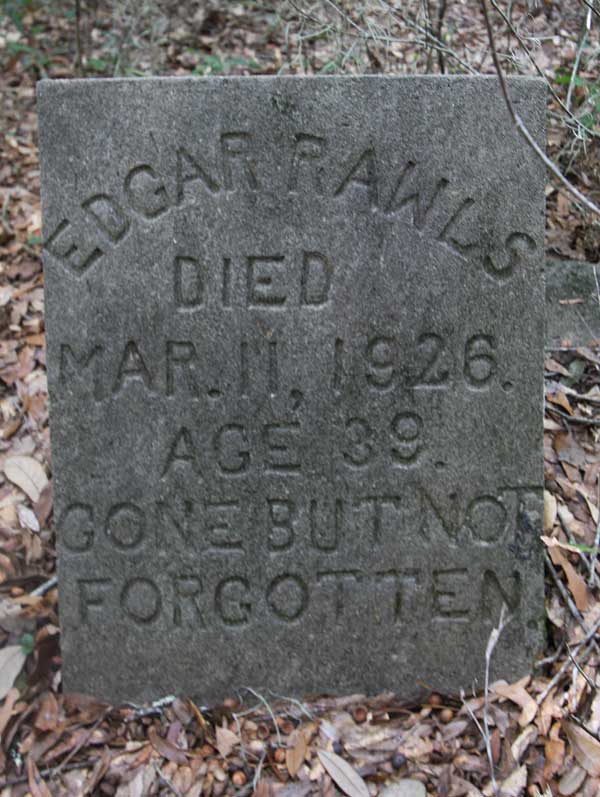 Edgar Rawls Gravestone Photo