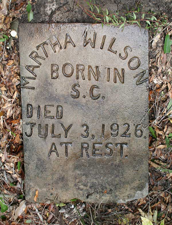 Martha Wilson Gravestone Photo
