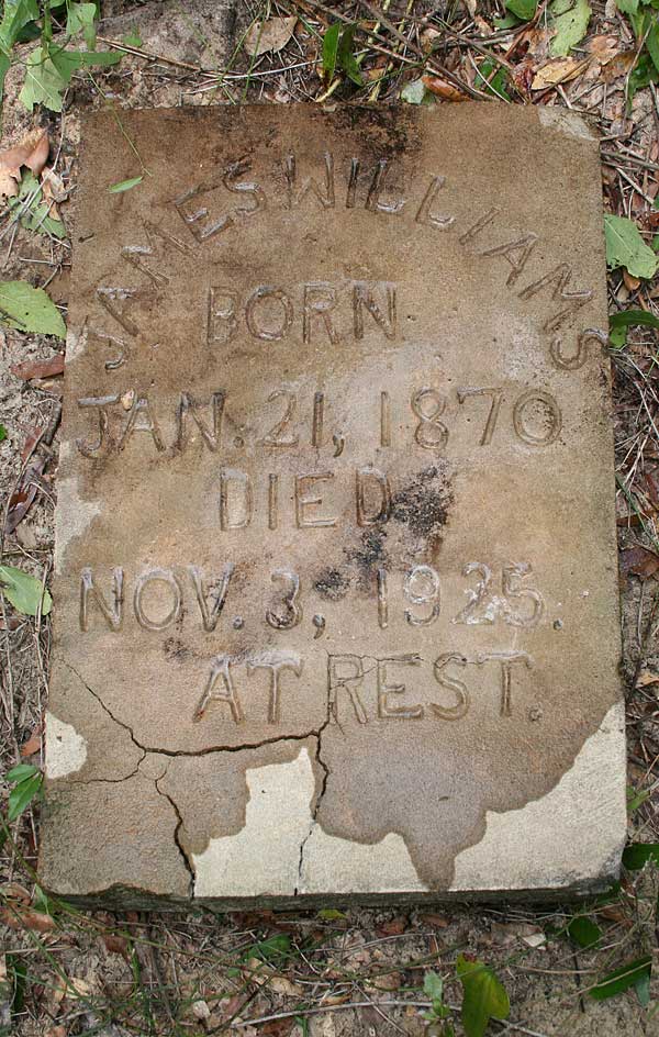 James Williams Gravestone Photo