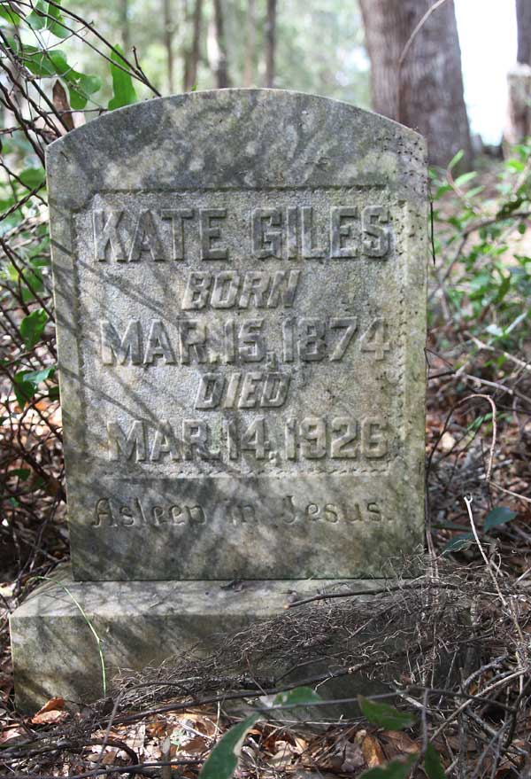 Kate Giles Gravestone Photo
