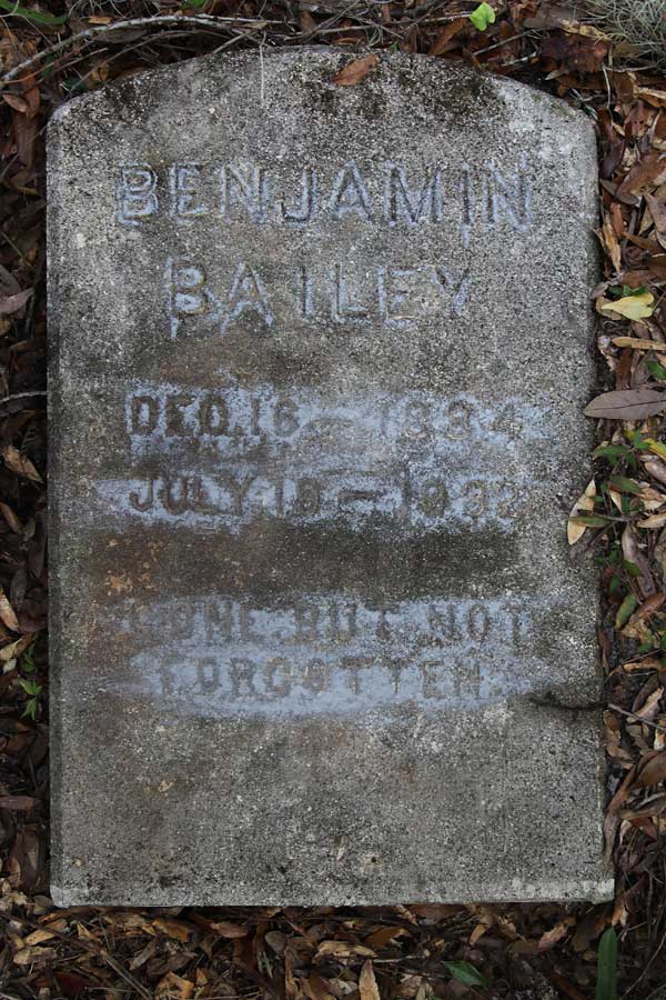 Benjamin Bailey Gravestone Photo