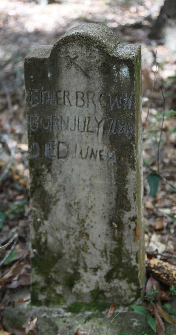 Ether Brown Gravestone Photo