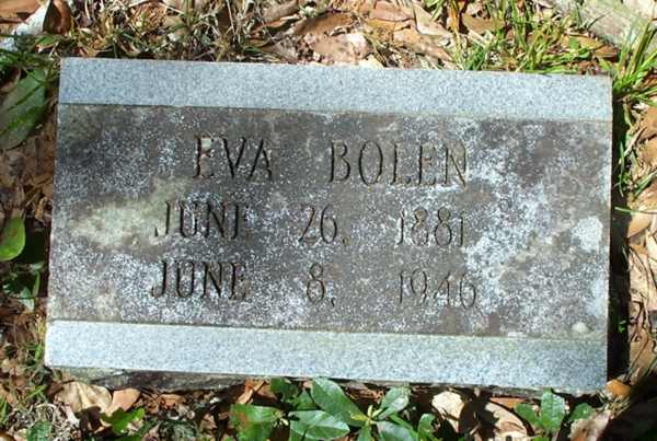 Eva Bolen Gravestone Photo