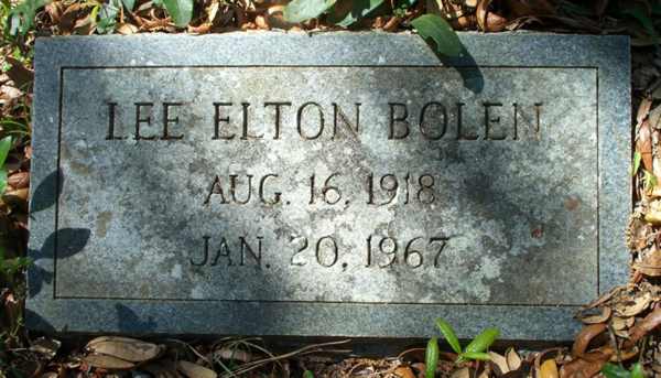 Lee Elton Bolen Gravestone Photo