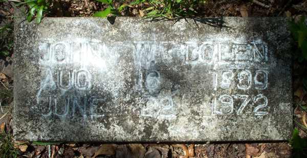 John W. Bolen Gravestone Photo