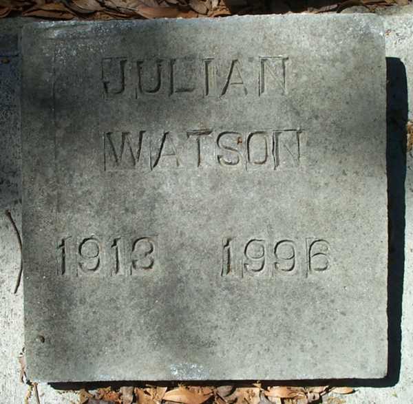 Julian Watson Gravestone Photo