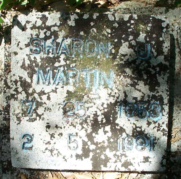 Sharon J. Martin Gravestone Photo