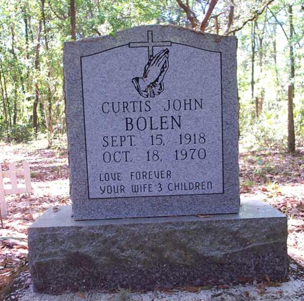 Curtis John Bolen Gravestone Photo