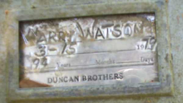 Harry Watson Gravestone Photo