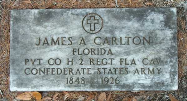 James A. Carlton Gravestone Photo