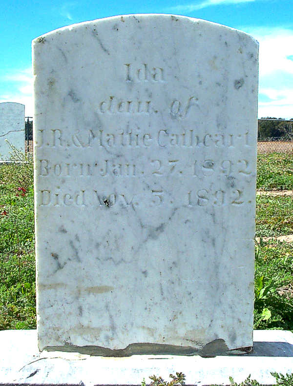 Ida Cathcart Gravestone Photo