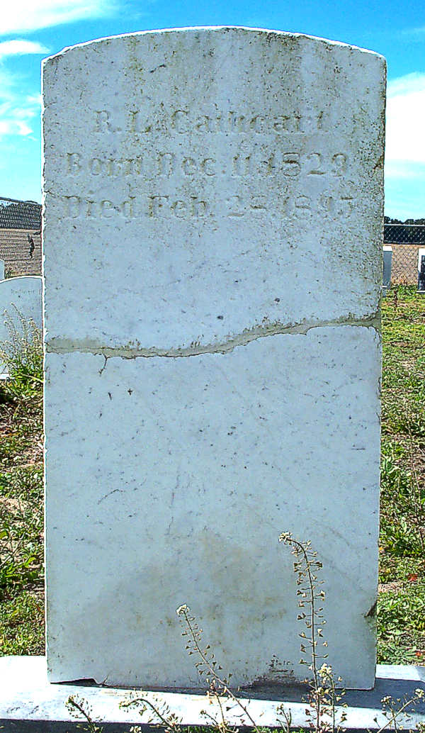 R.L. Cathcart Gravestone Photo