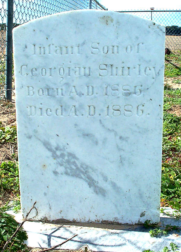 (Infant Son) Shirley Gravestone Photo