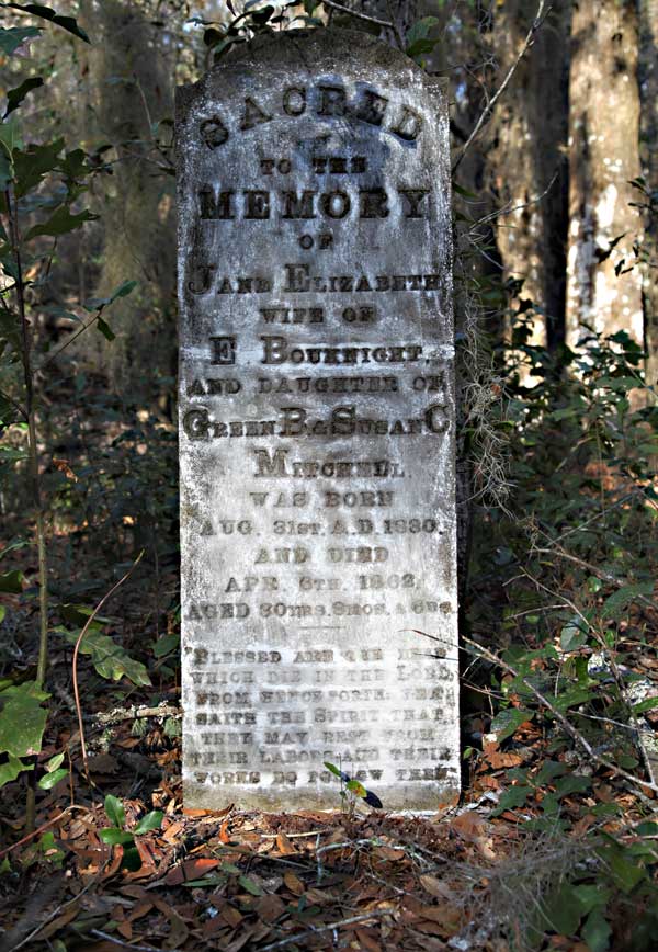 Jane Elizabeth Bouknight Gravestone Photo