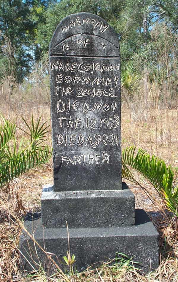 Wade Coleman  Gravestone Photo