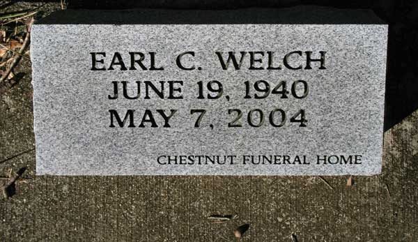 EARL C. WELCH Gravestone Photo