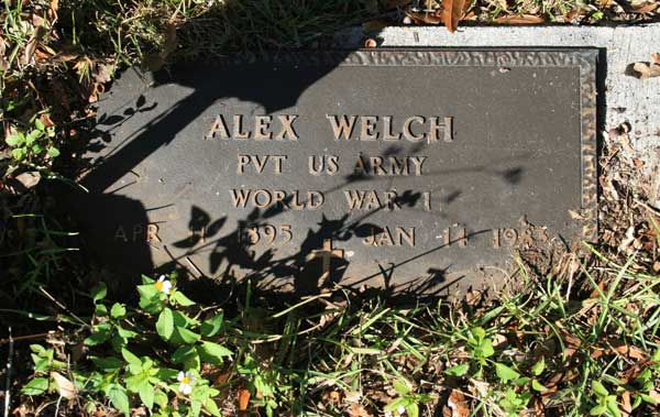 ALEX WELCH Gravestone Photo