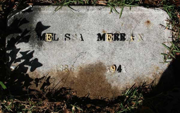 MELISSA MERRIEX Gravestone Photo