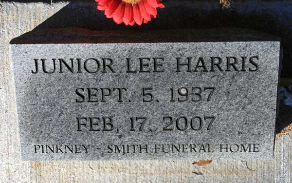 JUNIOR LEE HARRIS Gravestone Photo