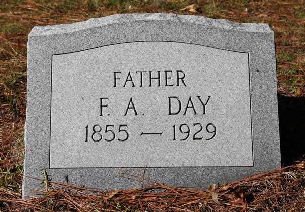 F. A. DAY Gravestone Photo