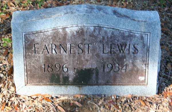 EARNEST LEWIS Gravestone Photo