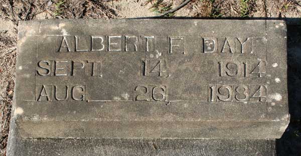 ALBERT F. DAY Gravestone Photo