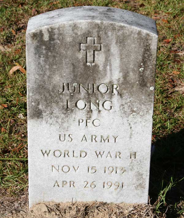 JUNIOR LONG Gravestone Photo