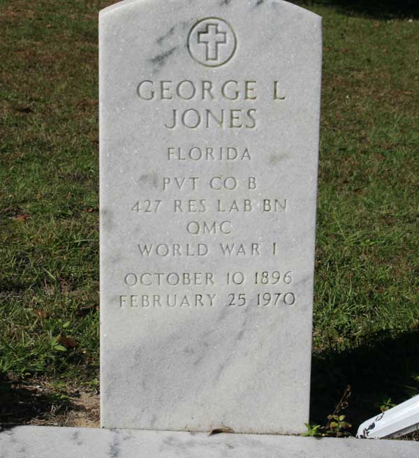 GEORGE L. JONES Gravestone Photo