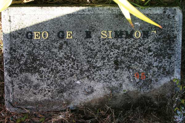 GEORGE R. SIMMONS Gravestone Photo