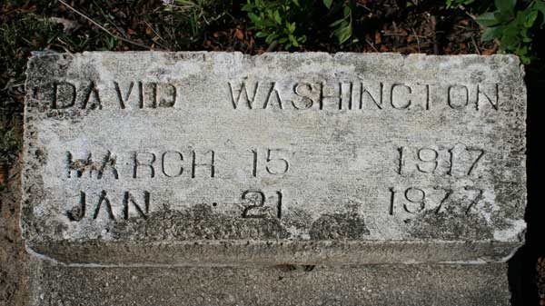 DAVID WASHINGTON Gravestone Photo
