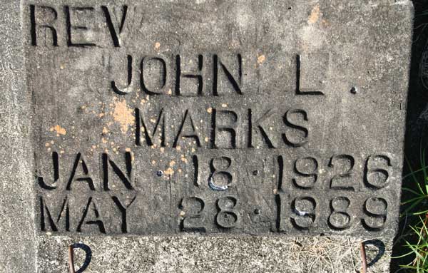JOHN L. MARKS Gravestone Photo