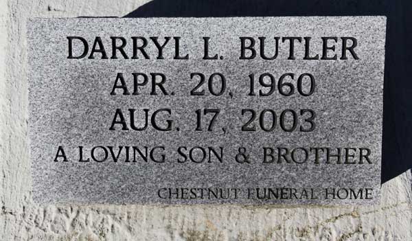 DARRYL L. BUTLER Gravestone Photo