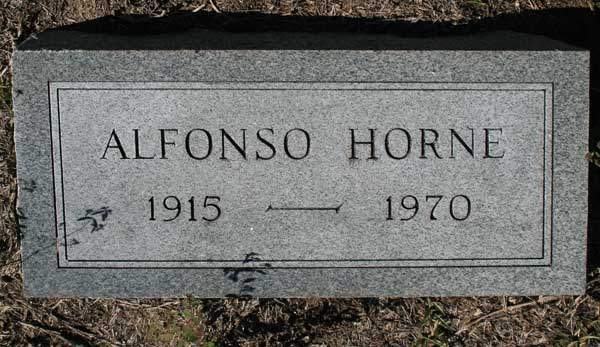 ALFONSO HORNE Gravestone Photo