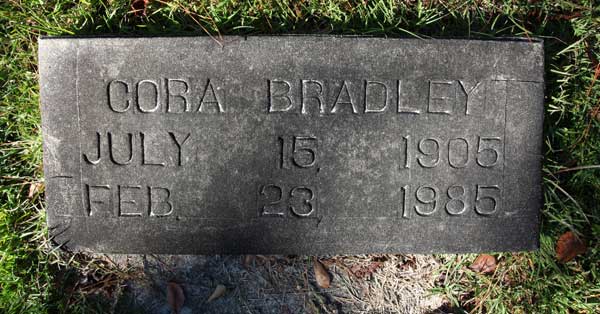 CORA JONES BRADLEY Gravestone Photo