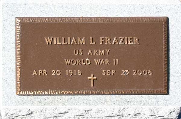 WILLIAM L. FRAZIER Gravestone Photo