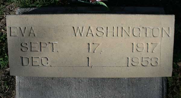 EVA PEARL WASHINGTON Gravestone Photo