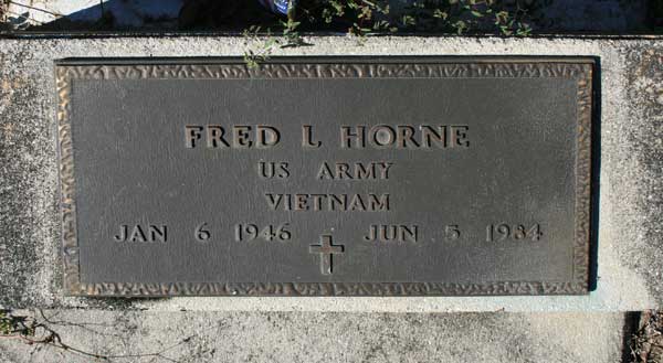 FRED L. HORNE Gravestone Photo