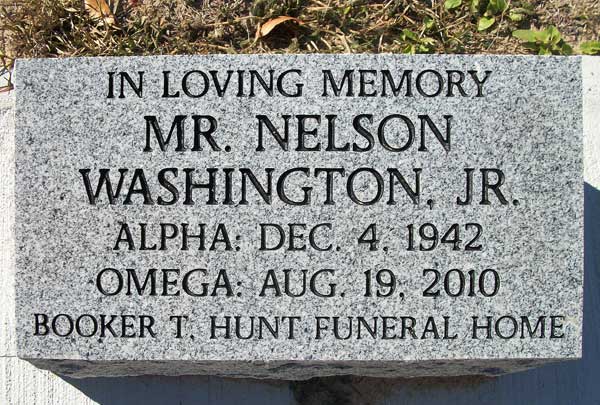 NELSON WASHINGTON Gravestone Photo