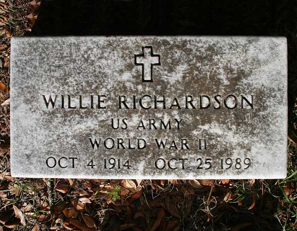 Willie Richardson Gravestone Photo