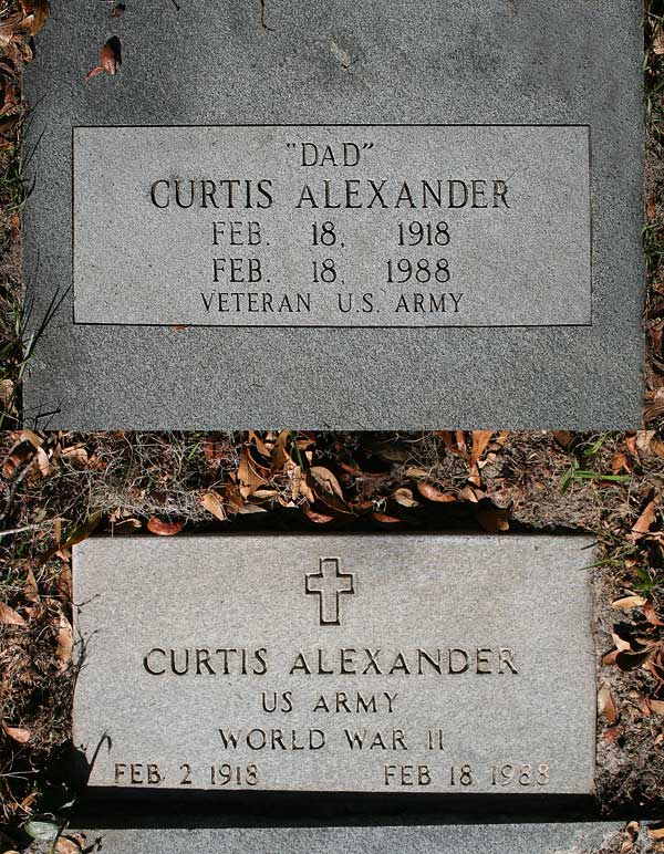 Curtis  Alexander Gravestone Photo