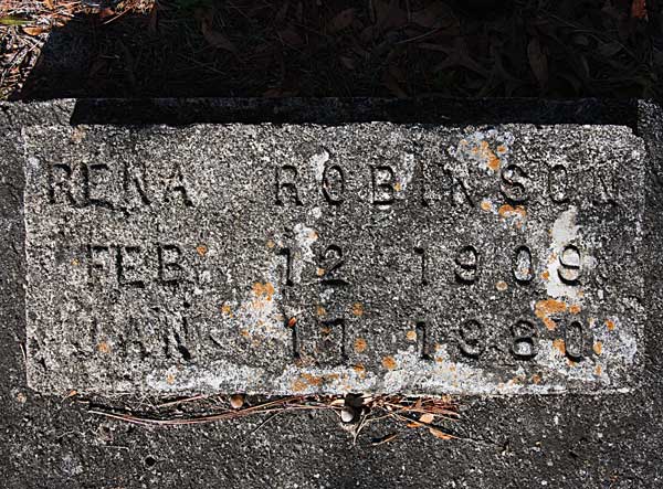 Rena Robinson Gravestone Photo