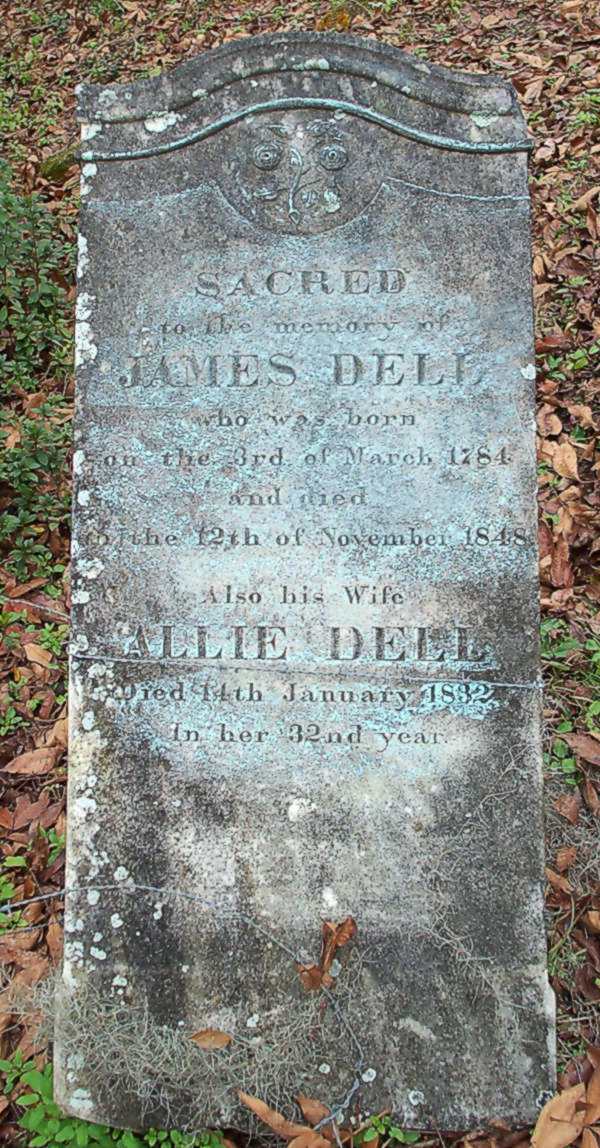 James & Allie Dell Gravestone Photo