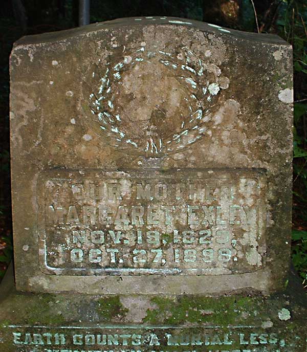 Margaret-our mother Exley Gravestone Photo