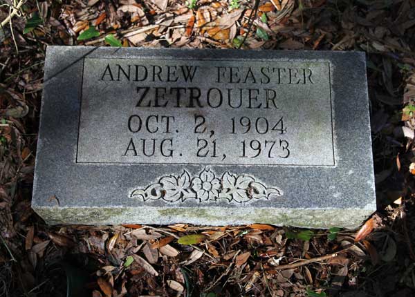 Andrew Feaster Zetrouer Gravestone Photo