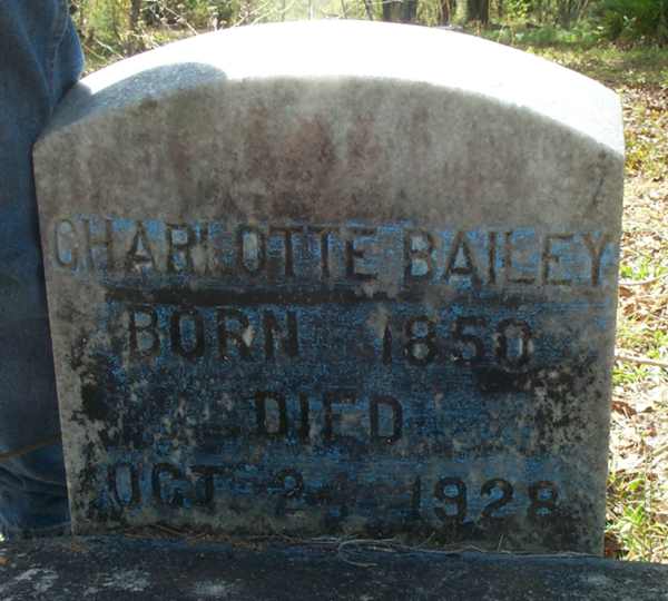Charlotte Bailey Gravestone Photo