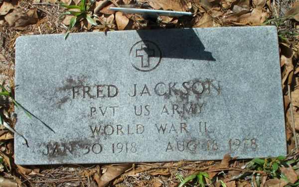 Fred Jackson Gravestone Photo